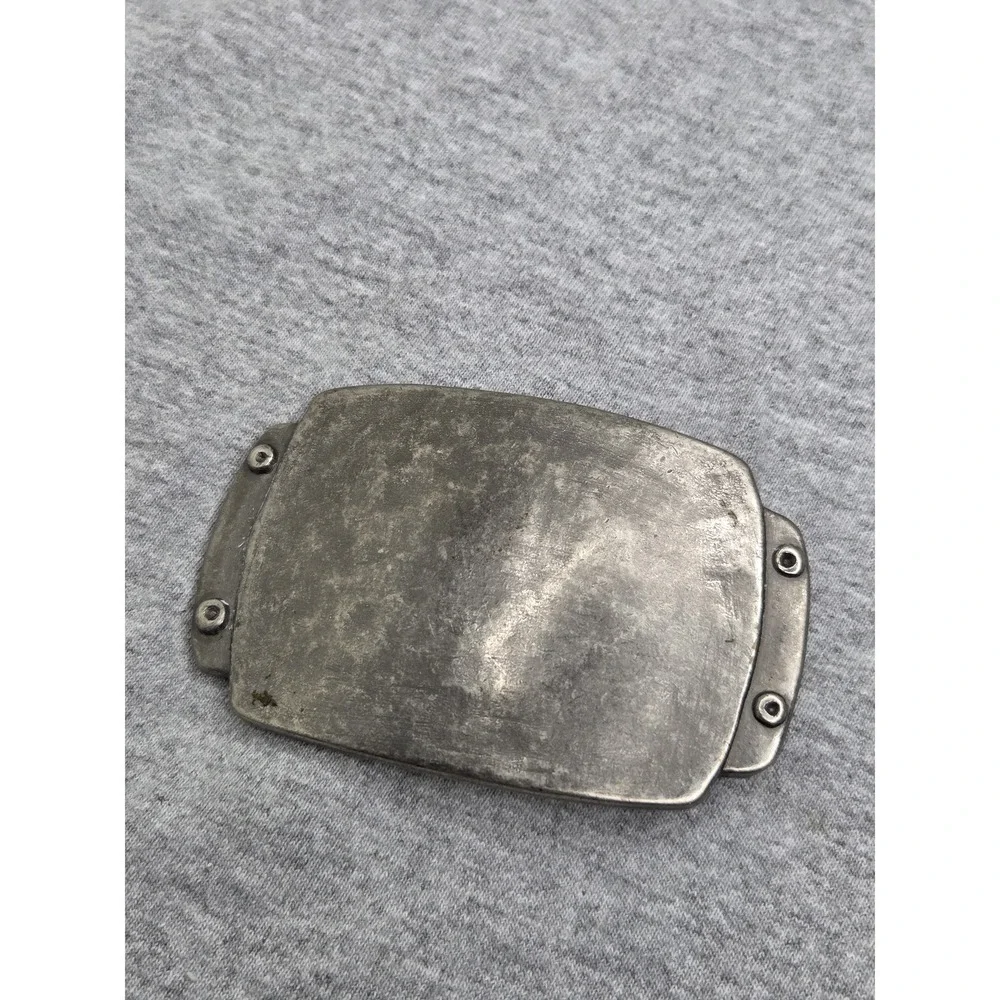 Antique Blank Military Style Riveted Metal Belt Buckle Custom